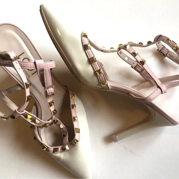 Lodi Rockstud pumps Cream/Blush 39 - Picture 3 of 6
